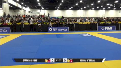 Rebecca M Tomada vs Sarah Rose Block 2025 World IBJJF Jiu-Jitsu No-Gi Championship