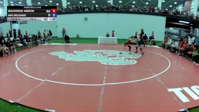 80 lbs Mackenzie Amidon, California Blue vs Ava Delgado, Texas