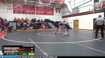 155 B 1st Place Match - Raelene Hawkins, Iowa Valley, Marengo vs Eavenly Nielsen, Iowa City, Liberty