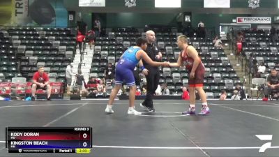 160 lbs Round 3 - Kody Doran, MO vs Kingston Beach, MN