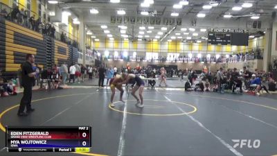 121 lbs Round 2 - Eden Fitzgerald, Grand View Wrestling Club vs Mya Wojtowicz, Iowa