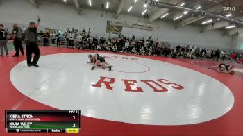 125 lbs Cons. Round 3 - Kara Wiley, Woodland Park vs Kiera Stroh, North Fork High School