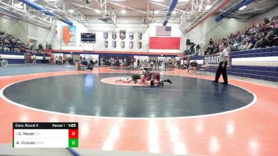 165 lbs Cons. Round 4 - Owen Moser, Illinois Valley Central vs Andrew Viravec, Evergreen Park