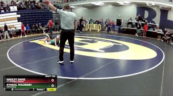 100 lbs. Cons. Round 4 - Kyndal Holderby, Smithville vs Hadley Davis, Ft. Zumwalt North