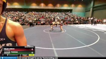 157 lbs Quarterfinal - Samuel Thomas, University vs Kelin Abbas, Culver HS