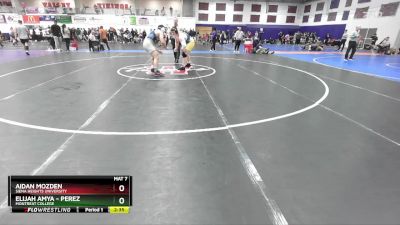 285 lbs Cons. Round 1 - Aidan Mozden, Siena Heights University vs Elijah Amya - Perez, Montreat College