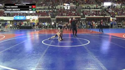 70 lbs Champ. Round 1 - Henry Bertsch, Baker Wrestling Club vs Cole Berger, Buzzsaw Wrestling Club