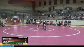 285 lbs Finals (2 Team) - Jacob Mueller, Boonville vs Eric Vanegas, Southridge