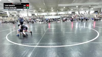 80 lbs Champ. Round 1 - Isaac Rowland, Warren Co Wrestling vs Sam Sudduth, Wave Wrestling Club