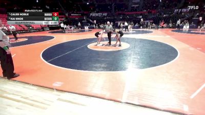 3A 113 lbs Quarterfinal - Caleb Noble, Gurnee (Warren) vs Kai Enos, Batavia