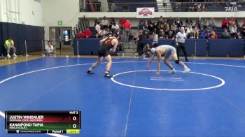 157 lbs Semifinal - Kanaipono Tapia, Menlo (Calif.) vs Justin Windauer, Montana State-Northern