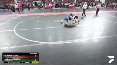 94 lbs Semifinal - Gunnar Doyle, Victory School Of Wrestling vs Joshua Johnson, St. Croix Falls