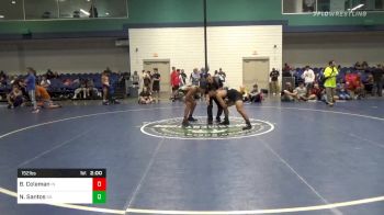 Match - Brice Coleman, In vs Nathan Santos, Ga