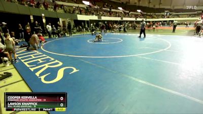 Rookie K-2 48 Cons. Round 4 - Cooper Kervella, Poquoson Athletic Association vs Lawson Knappick, Bull Island Grappling