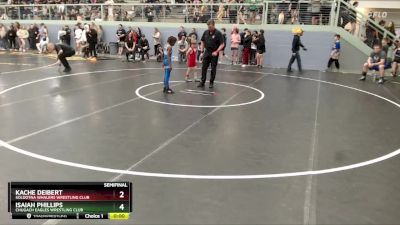 59 lbs Semifinal - Kache Deibert, Soldotna Whalers Wrestling Club vs Isaiah Phillips, Chugach Eagles Wrestling Club