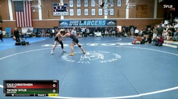 175 lbs Quarterfinal - Tayson Wylie, Box Elder vs Cale Christensen, Viewmont