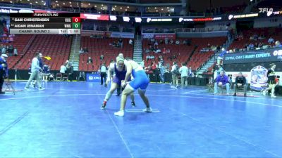 2A-285 lbs Champ. Round 2 - Aidan Jenaman, Wahlert, Dubuque vs Sam Christensen, Central Lyon/George-Little Rock