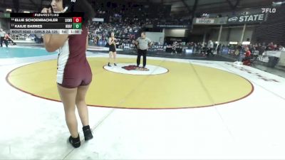 Girls 2A 125 lbs Cons. Round 2 - Ellie Schoenbachler, Lakewood (Girls) vs Kailie Barnes, Hudson`s Bay (Girls)
