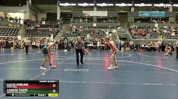 95 lbs Champ. Round 2 - Carson Foote, Midwest Destroyers vs Lucas Stirling, Camel Kids