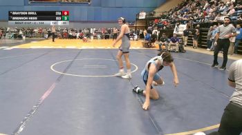 2 - 144 lbs Cons. Round 2 - Brennon Hess, Richlands vs Brayden Brill, Strasburg