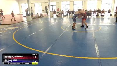 165 lbs 2nd Wrestleback (8 Team) - Matthew Gorbatuk, New Jersey vs Canaan Goss, Georgia