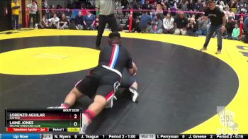 205 lbs Quarterfinal - Laine Jones, Orland Wrestling Club vs Lorenzo Aguilar, MatTime