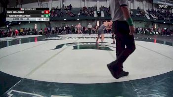 133 lbs Cons. Round 4 - Andrew Hampton, Michigan State vs Nick Molchak, Kent State