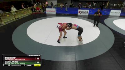 175 lbs Champ. Round 2 - Tyler Kipp, Golden Hawks Wrestling Club vs Daniel Perez, Beat The Streets - Los Angeles