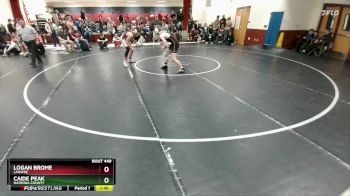 144 lbs Cons. Round 4 - Logan Brome, Laramie vs Caide Peak, Natrona County