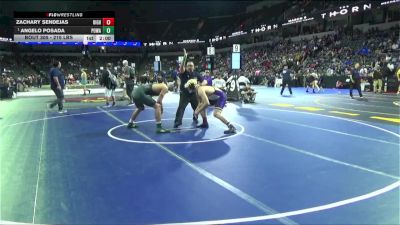 215 lbs Round Of 32 - Zachary Sendejas, Righetti (CS) vs Angelo Posada, Poway (SD)