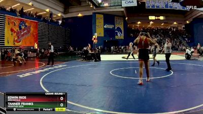 190 lbs Champ. Round 1 - Tanner Franks, Mountain View vs Edwin Rios, Brecksville