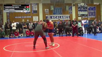 287 lbs Semifinal - Luke Hansen, Campolindo vs Christopher Smith, Clayton Valley School