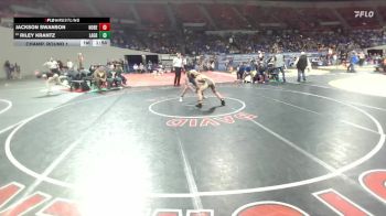 4A Boys 150 lbs Champ. Round 1 - Riley Krantz, La Grande Boys vs Jackson Swanson, North Bend Boys