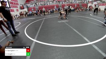 55 lbs Semifinal - Konner Spurgeon, Cushing vs Drew Knight, Ponca City Wildcat Wrestling