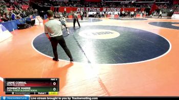 3A 113 lbs Cons. Round 2 - Dominick Marre, Carol Stream (Glenbard North) vs Jaime Corral, Palos Hills (Stagg)