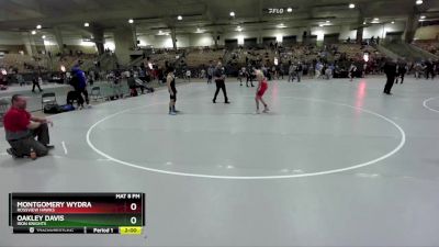 120 lbs Quarterfinal - Oakley Davis, Iron Knights vs Montgomery Wydra, Rossview Hawks