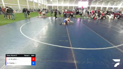 78 lbs Cons. Round 2 - Jonathan Dryden, MT vs Roland Fields, AZ