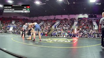 285 lbs Finals (8 Team) - Austin Miller, Dundee HS vs Lane Earl, Yale HS