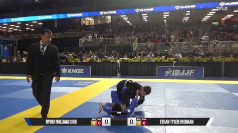 Ethan Tyler Brennan vs Ryder William Choi 2025 Pan Kids Jiu-Jitsu IBJJF Championship