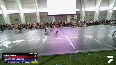 86 lbs Champ. Round 1 - Gage Green, ID vs Dalton Tad Nebeker, WY