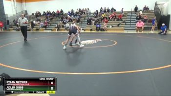 J-10 lbs Cons. Round 1 - Adler Gibbs, Western Dubuque vs Rylan Dietiker, Anamosa Wrestling Club