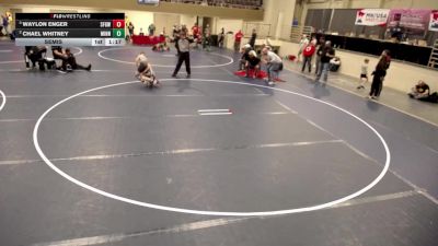 10U - 105 lbs Semis - Waylon Enger, St. Francis Gladiators Wrestling Club vs Chael Whitney, Minnesota