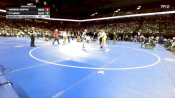 132 Class 1 lbs 3rd Place Match - Andrew Griffin, Marceline vs Ty White, Lone Jack