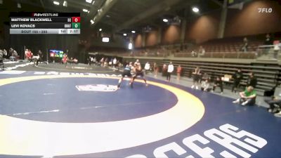 285 lbs Cons. Semi - Levi Kovacs, Unattached vs Matthew Blackwell, Snow College