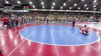 125 lbs 7th Place Match - Zakary Acuna, Darkhorse vs Grant Hehr, Mandan Wrestling Club