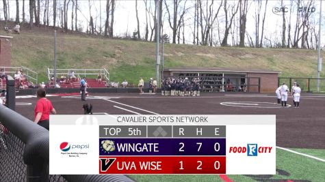 Replay: Wingate vs UVA Wise - DH | Apr 5 @ 2 PM