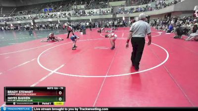 75 lbs Quarterfinal - Brady Stewart, Askren Wrestling Academy vs Hayes Bakken, Outlaw Wrestling Club