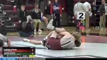 138 lbs Semifinal - Carter Straw, Independence vs Burke Busta, New Hampton/Turkey Valley