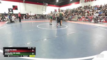 125 lbs Champ. Round 1 - Jocelyn Sosa, Schurr vs Katalina De Haro, Riverside Poly