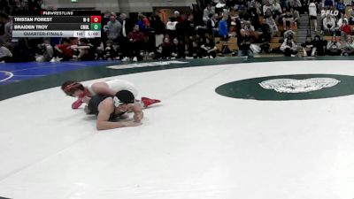 138 lbs Quarterfinal - Tristan Forest, Whitman-Hanson vs Braiden Troy, Cumberland